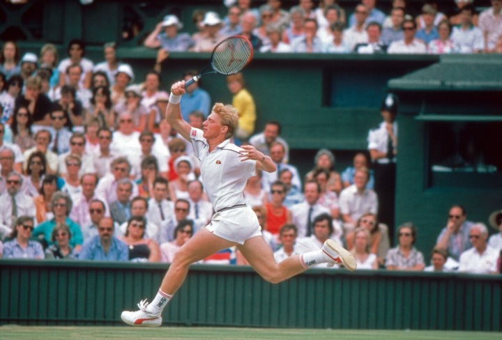 Boris Becker na svém oblíbeném Wimbledonu Boris Becker na svém oblíbeném Wimbledonu