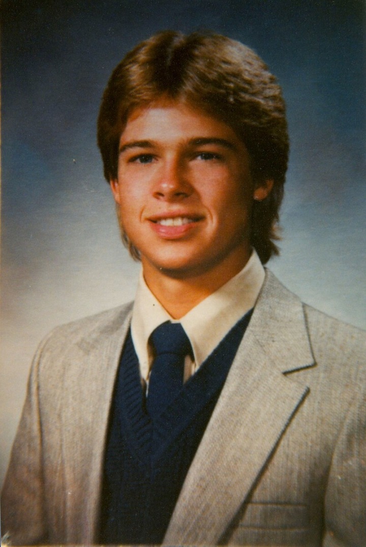 Brad Pitt v mládí. Brad Pitt v mládí.