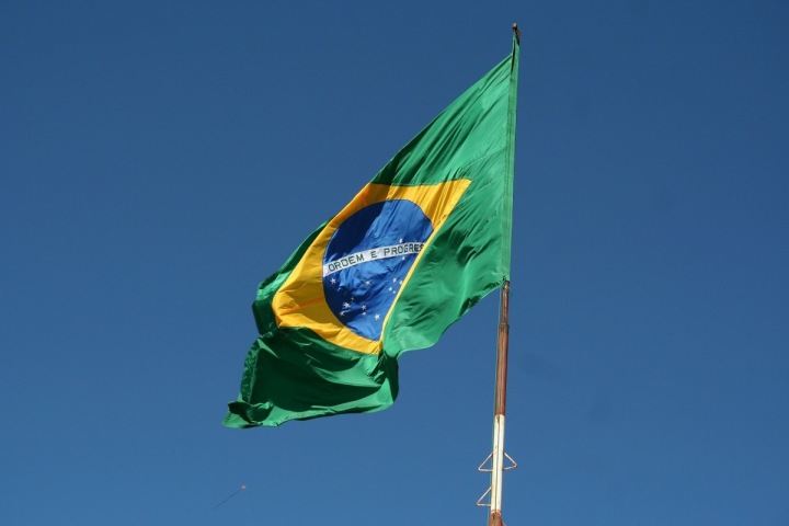 Brazilská vlajka. 