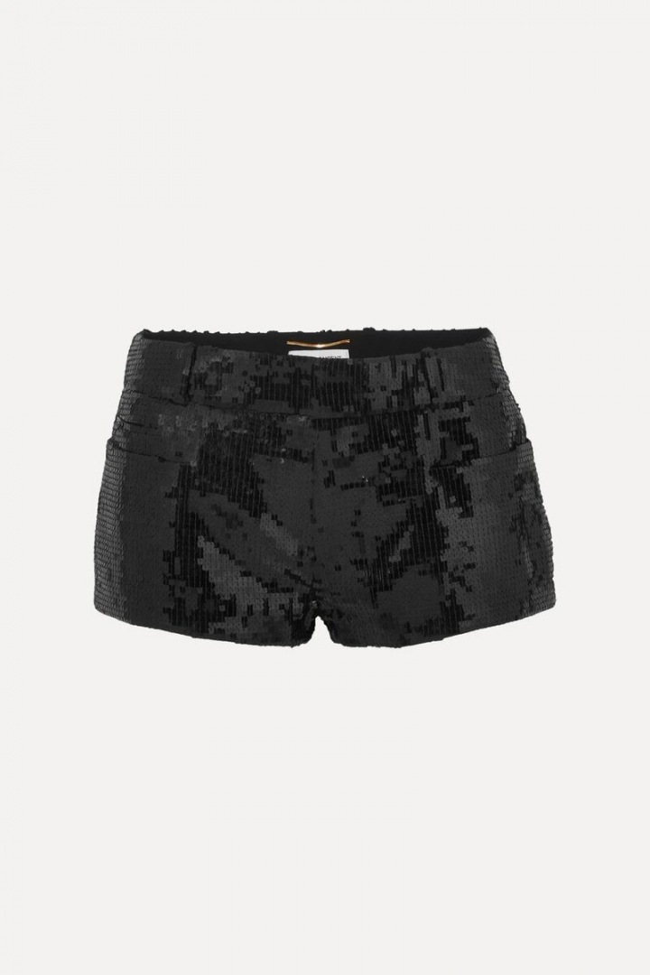 Černé šortky Saint Laurent Černé šortky Saint Laurent