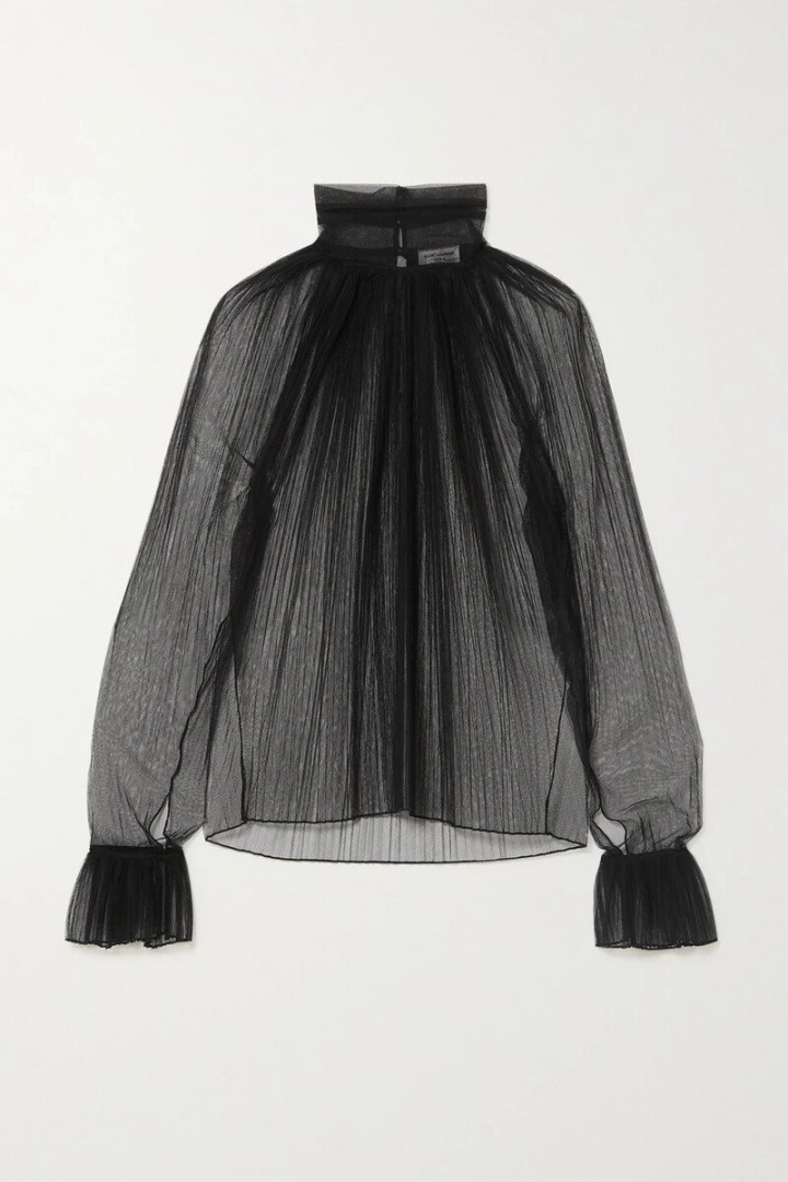 Černý top Saint Laurent Černý top Saint Laurent