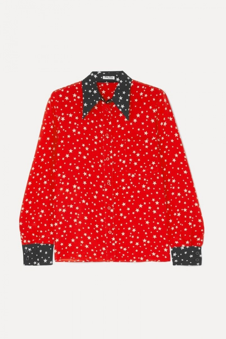 Červený top Miu Miu Červený top Miu Miu