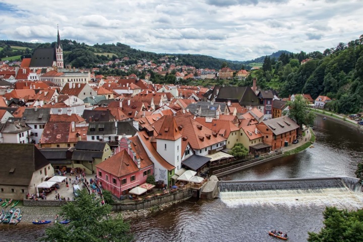Jihočeské město Český krumlov Jihočeské město Český krumlov
