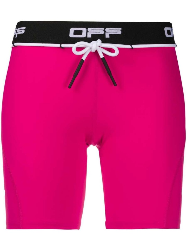 Růžové šortky Off-White s mašličkou Růžové šortky Off-White s mašličkou