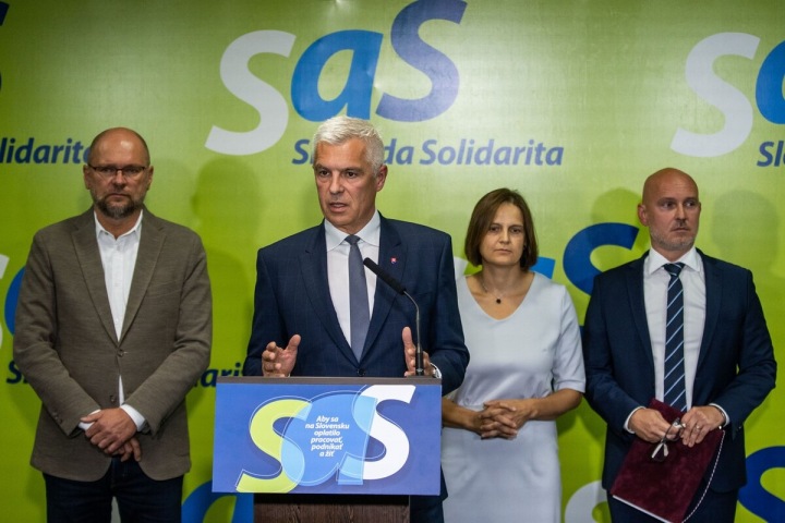  Richard Sulík, Ivan Korčok, Mária Kolíková a Branislav Gröhling