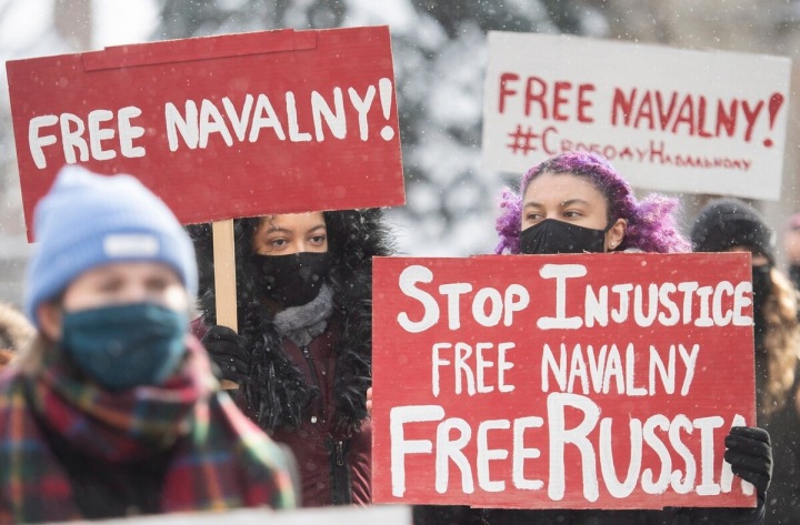 Demonstranti v Rusku. Demonstranti v Rusku.