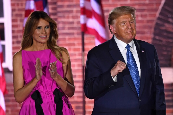 Donald Trump s manželkou Melanií Donald Trump s manželkou Melanií