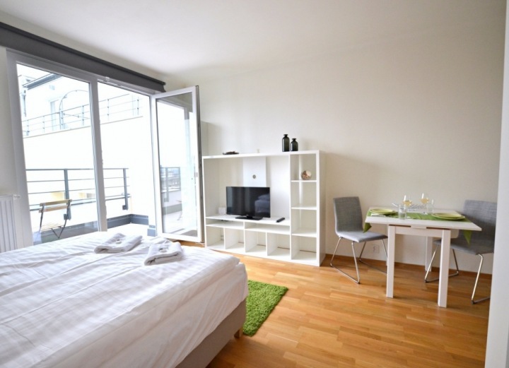 Byt nabízí také balkon s výhledem