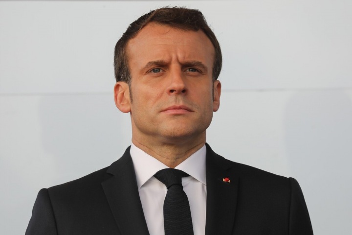 Třiačtyřicetiletý francouzský prezident Emmanuel Macron Třiačtyřicetiletý francouzský prezident Emmanuel Macron