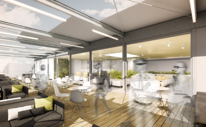 Vizualizace rekonstruovaného salonku ERSTE PREMIER LOUNGE Vizualizace rekonstruovaného salonku ERSTE PREMIER LOUNGE