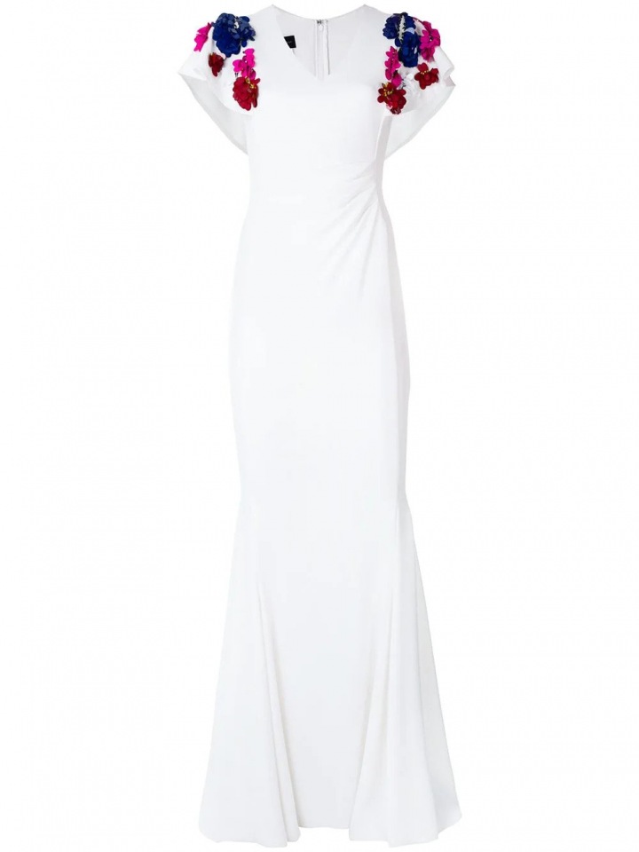 Bílé šaty značky Talbot Runhof