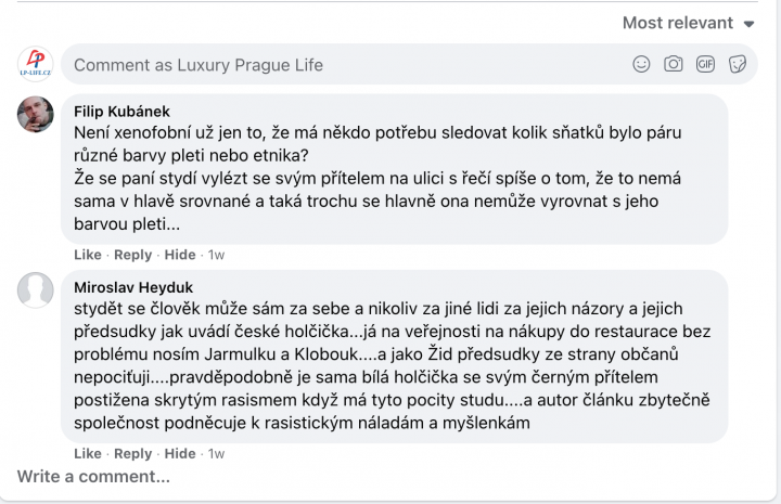 Příspěvky čtenářů k tématu xenofobie. Příspěvky čtenářů k tématu xenofobie.