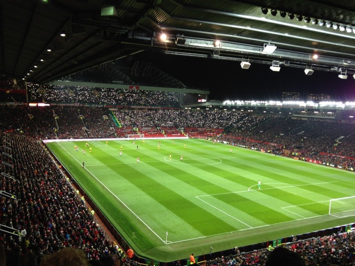 Fotbalový stadion Old Trafford v Manchesteru