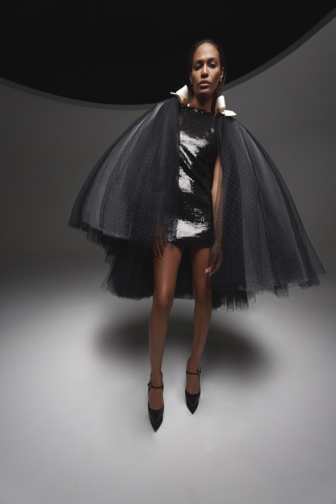 Černé šaty Giambattista Valli Fall 2020 Haute Couture