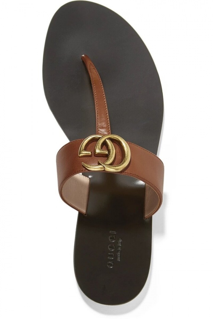 Hnědé sandálky Gucci Hnědé sandálky Gucci