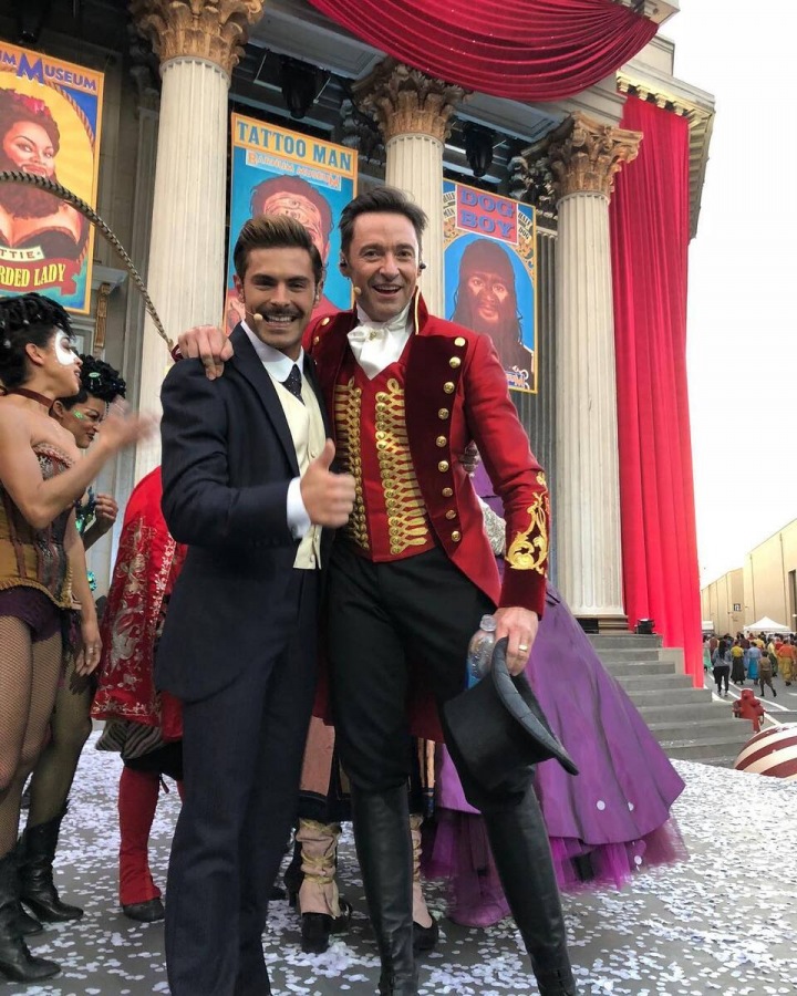 Hugh Jackman a Zac Efron Hugh Jackman a Zac Efron