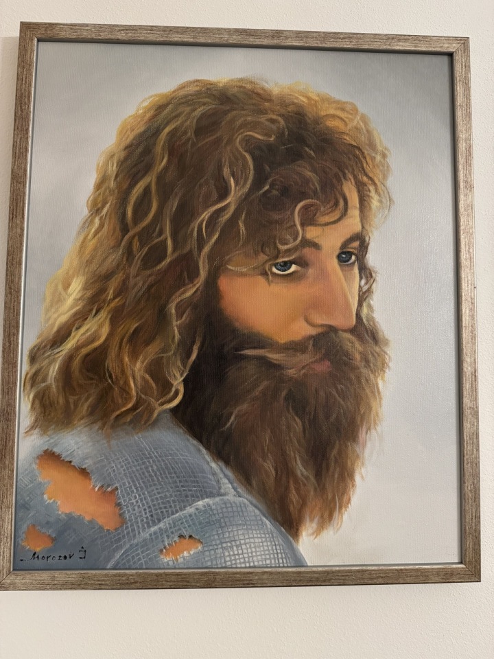 Portrét řeckého bezdomovce