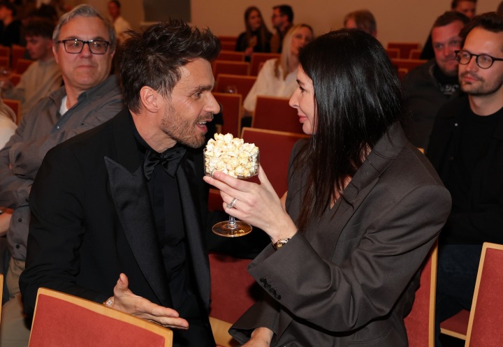 Leoš Mareš na premiéře dokumentu se svou bývalou manželkou