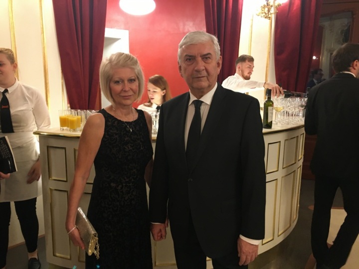 Miroslav Donutil s manželkou. Miroslav Donutil s manželkou.