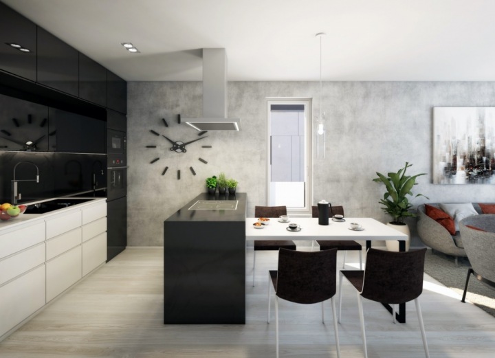 Interiér řadového domu na Praze 4