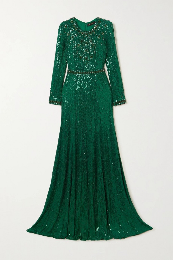 Zelené šaty Jenny Packham
