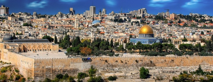 Pohled na centrum Jerusaléma. Pohled na centrum Jerusaléma.