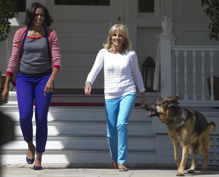 Jill Biden a pes Champ Jill Biden a pes Champ