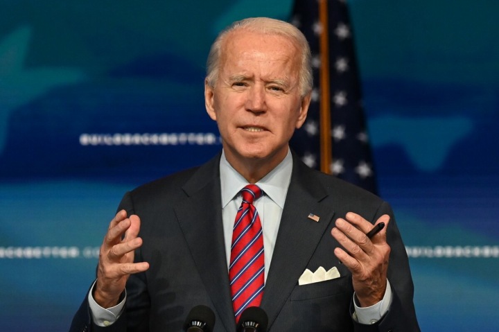 Americký prezident Joe Biden během svého projevu 