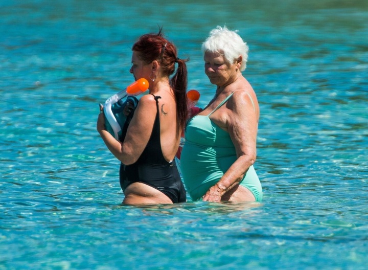 Judi Dench v moři Judi Dench v moři