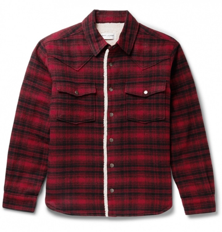 Kostkovaná bunda Saint Laurent Kostkovaná bunda Saint Laurent