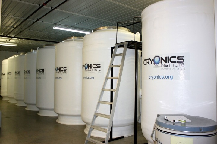 V nerezových nádobách čeká na lepší budoucnost několik nebožtíků.