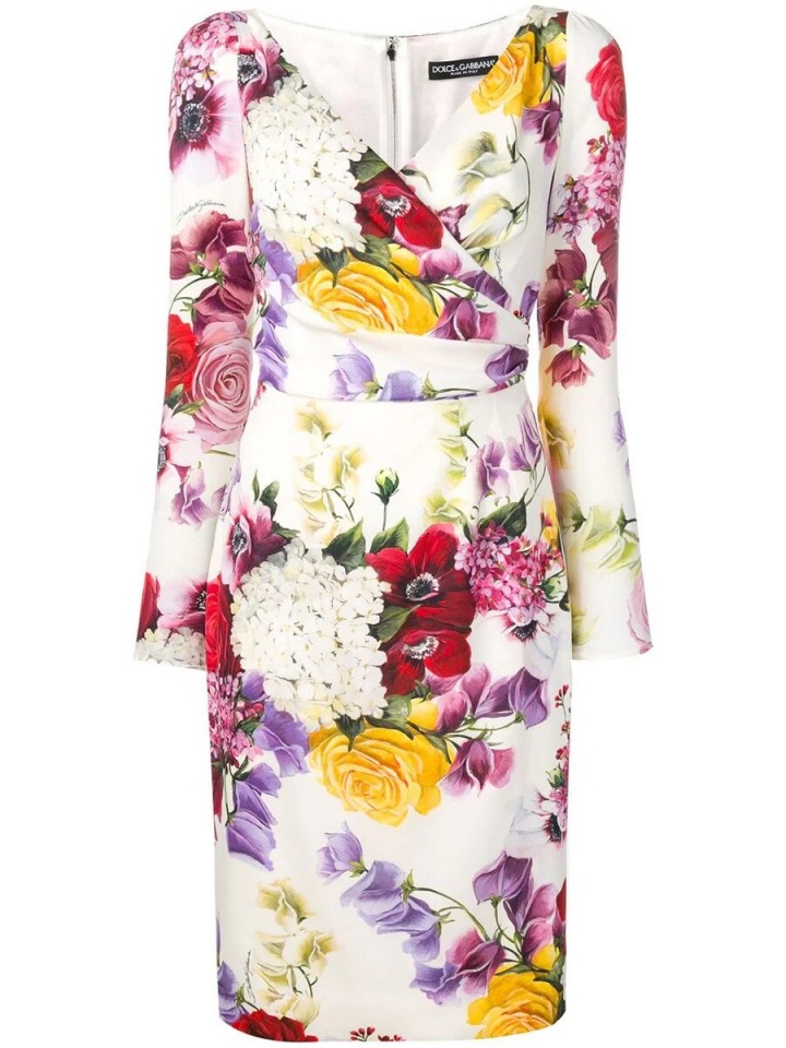 Květinové šaty Dolce & Gabbana Květinové šaty Dolce & Gabbana