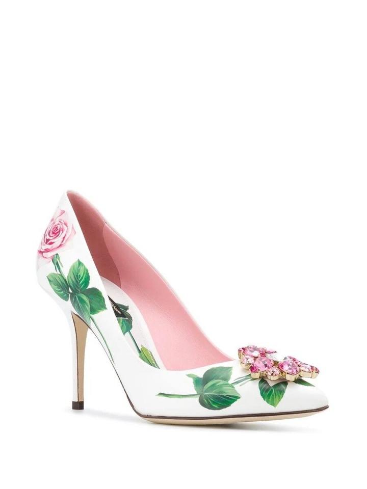 Lodičky s květinami Dolce & Gabbana Lodičky s květinami Dolce & Gabbana