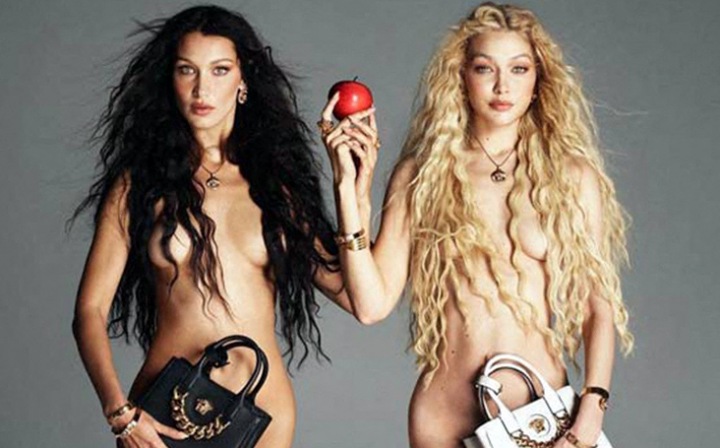 Modelka Gigi Hadid a její sestra Bella pro Versace Modelka Gigi Hadid a její sestra Bella pro Versace