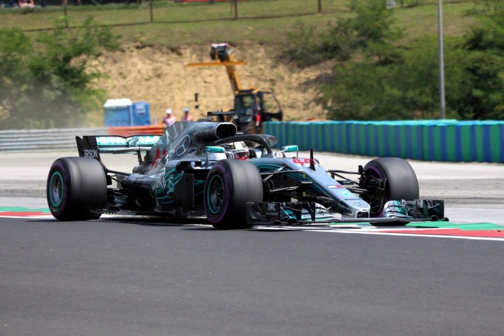 Lewis Hamilton při Velké ceně Maďarska Lewis Hamilton při Velké ceně Maďarska