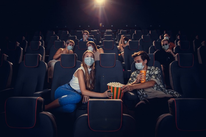 Kinosál v době pandemie