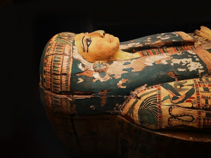 Mumie v egyptském muzeu Mumie v egyptském muzeu