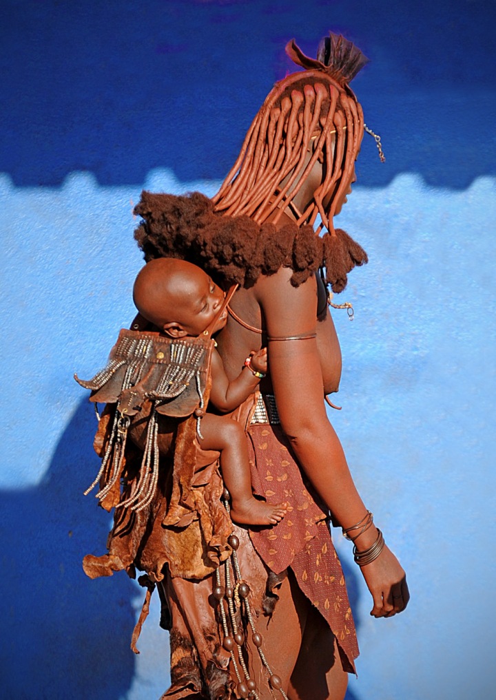 Namibijská matka kmene Himba