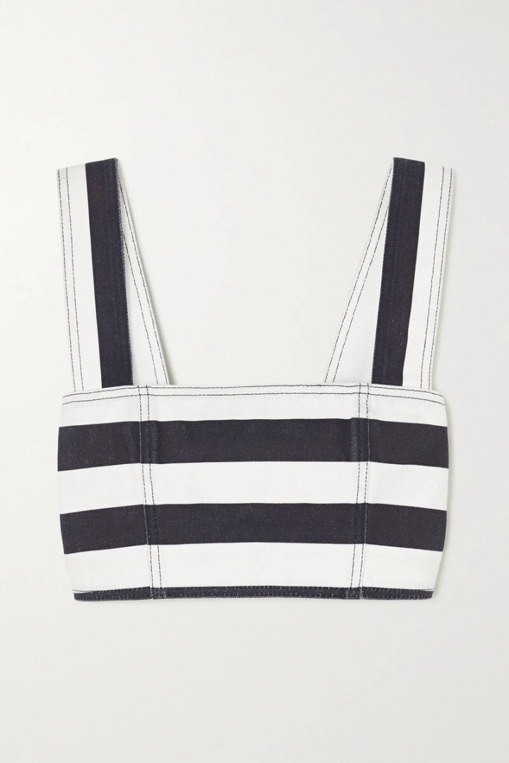 Námořnický crop top Balmain Námořnický crop top Balmain