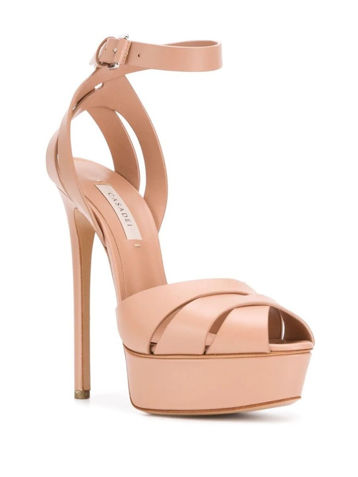 Nude sandálky Casadei Nude sandálky Casadei