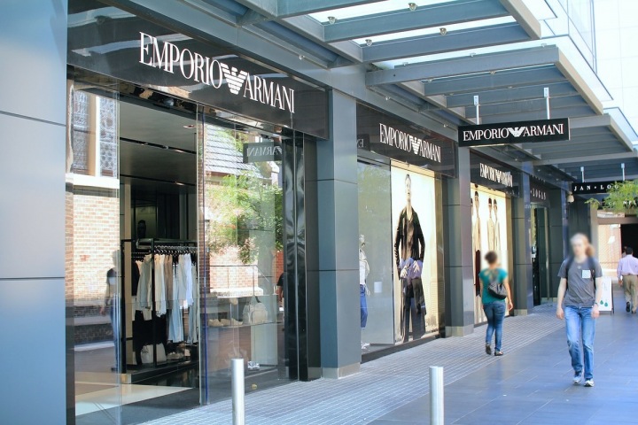 Obchod Armani v Austrálii Obchod Armani v Austrálii