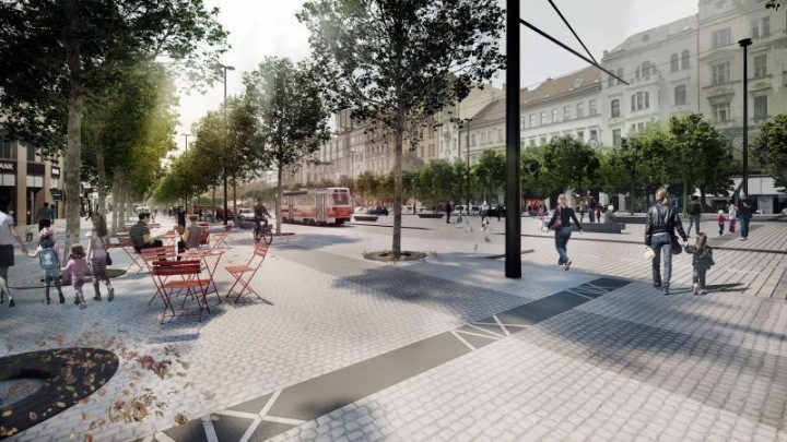 Vizualizace rekonstrukce Václavského náměstí Vizualizace rekonstrukce Václavského náměstí