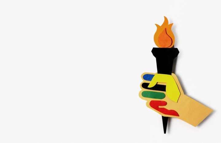 Ilustrace olympijské pochodně Ilustrace olympijské pochodně