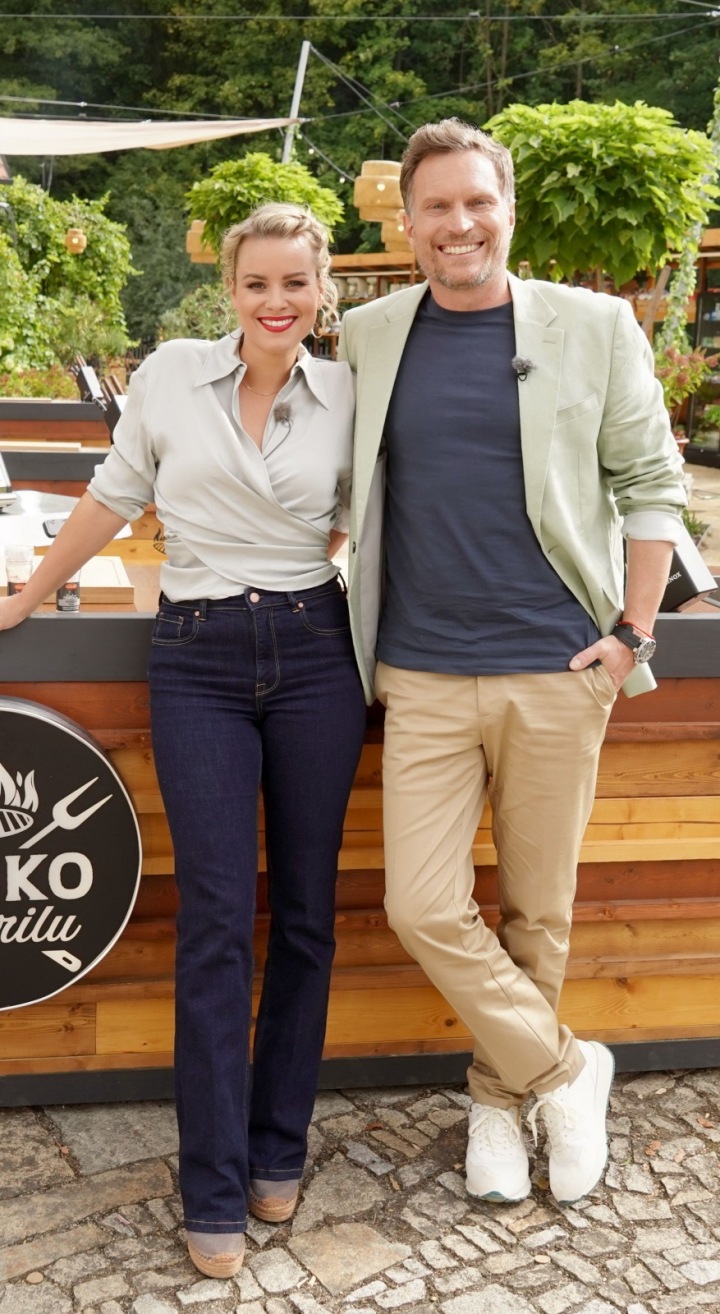 Moderátorské duo Patricie Pagáčová a Tomáš Zástěra.