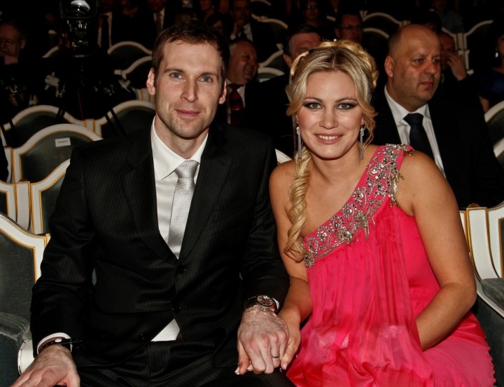 Petr Čech s manželkou Martinou