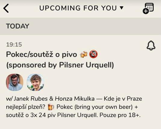 Pilsner Urquell a Janek Rubeš Pilsner Urquell a Janek Rubeš