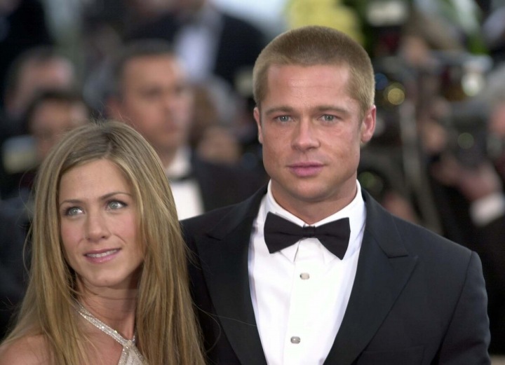Jennifer Aniston a Brad Pitt. Jennifer Aniston a Brad Pitt.