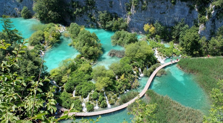 Plitvická jezera, Chorvatsko,