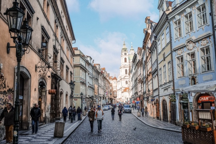 Ulice v centru Prahy Ulice v centru Prahy