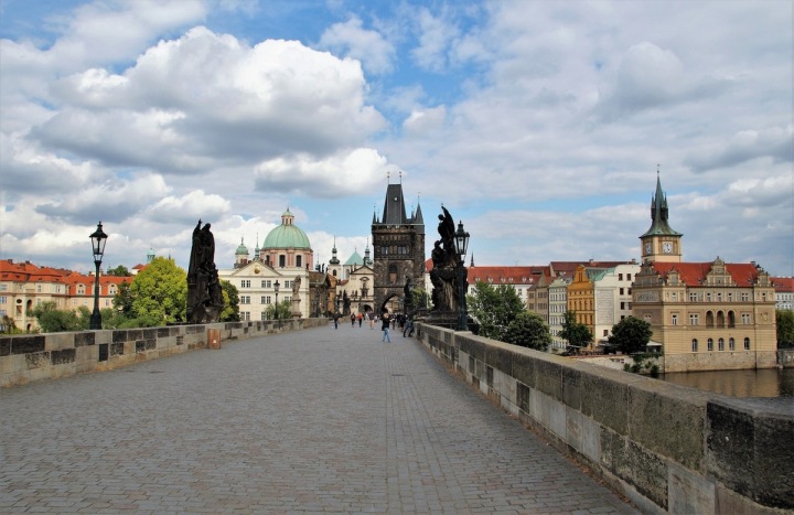 Prázdný Karlův most Prázdný Karlův most